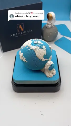 Replying to @gemini🐼💯 Earth Calendar🌎 Get yours today! Link in Bio🔗 www.artropad.com #3dcalendar #satisfying #giftideas #deskdecoration #earth #artcalendar