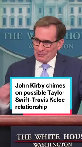 What does President Biden think about a possible romance between #TaylorSwift and #TravisKelce? Here’s what National Security Council spokesperson John Kirby had to say on the matter of the national interest. #biden 
