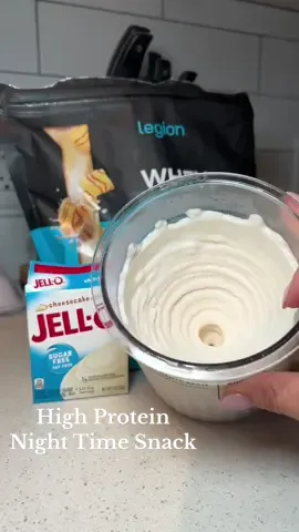 HIGH PROTEIN ice cream that actually tatses AMAZING🍨 ingredients:  * protein powder (@Legion Athletics )  * unsweetened vanilla almond milk  * sugar free jello pudding mix mix everything the day before and let freeze overnight. just pop it into the ninja creami and let it do its magic… ITS LIFE CHANGING!! #highproteinrecipes #icecream #sweettooth #highprotein #nighttimesnack #EasyRecipes #yummyfood #Foodie #FoodLover #musclebuilding #sweettreats #foryoupage #fyp #highproteinsnack 