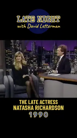 #nostalgia #latenightwithdavidletterman #natasharichardson #1990 