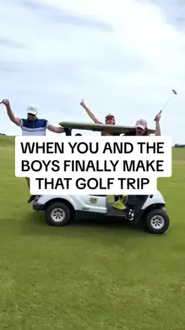 There’s no better feeling than making that golf trip with the boys 😂 #fyp #golf #golftiktok #golfdaily #golftiktokviral #golfingaddict #theboys #golftrip @T.I.U 