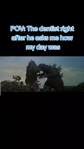 you need to floss more #dentistry #dentisttiktok #godzilla #godzillavskong #kingkong #meme #humor #fyp #october #viral #animals 