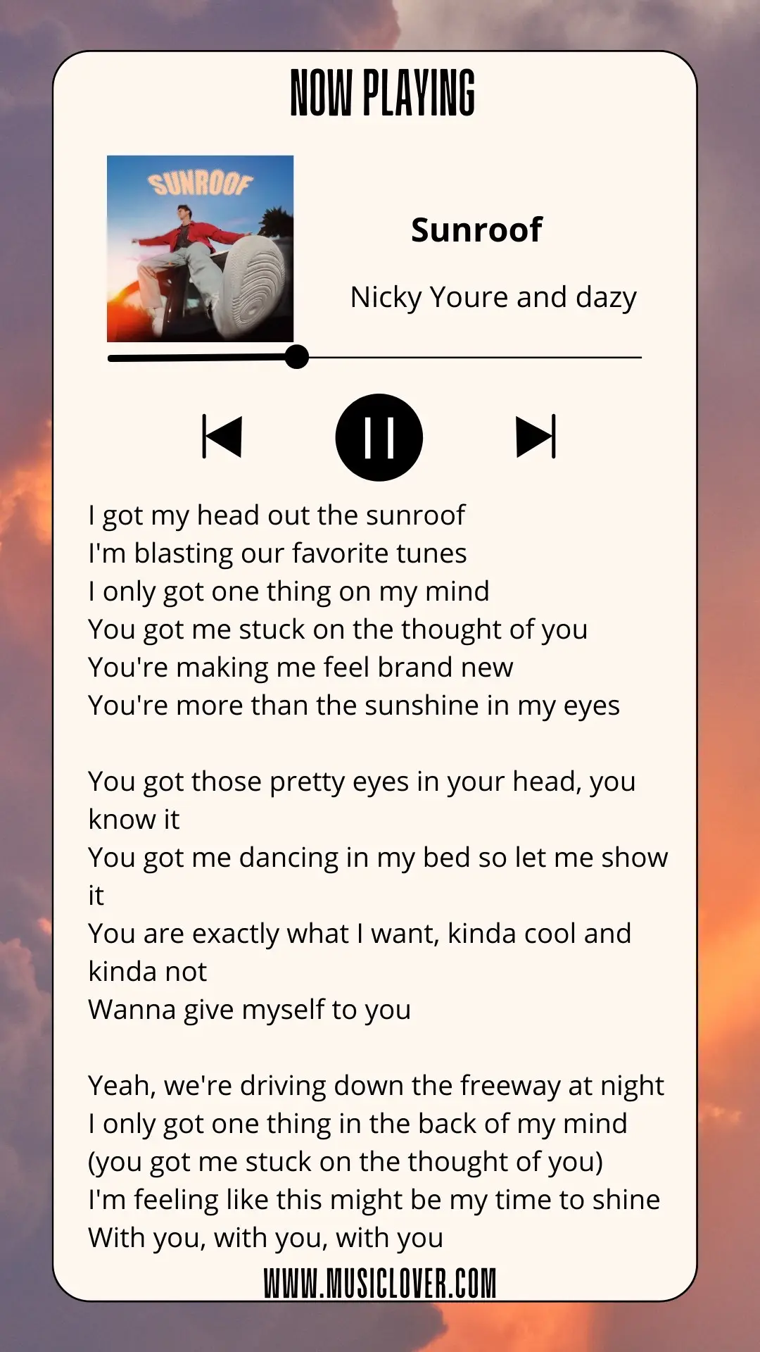 Happy song. It might be ny time to shine with u #sunroof #trending #trendingsong #itsme #singing #lyricsvideo #musically 