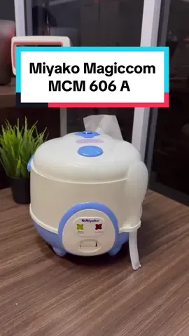 Miyako magic com MCM 606 A dengan kapasitas 0,6 liter, 3 in 1 memasak, memanaskan dan mengukus #fyp #transformasidapur #fypシ #fypdongggggggg #miyako #miyakomagiccom #miyakoricecooker #magiccom #ricecooker #ricecookerkecil #magiccomkecil 