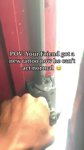 My brudda only greeting me with his left arm now 😂 he acting upppp!!#SAMA28#fypシ゚viral #tattoo #newtattoo #pov #capetown #observatory 