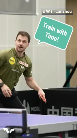 Here's how Timo Boll got ready to take on Xiang Peng here at #WTTLanzhou 💪  Watch their showdown LIVE now at YouTube.com/WTTGlobal 📺  #WTTStarContender #TableTennis #PingPong