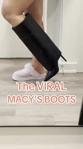 Macy’s did that!!! I normally wear a 9, Size up half a size! #macys #macyboot #zaradupe #sharkboots #zaraboots #blackboots #winterboots #viral #fyp #fy 