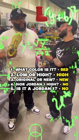 He Couldn’t Guess The Big Red Boots… Could You? 👀😂 Buy, Sell & Trade 👟 At Washington DC Got Sole On October 21st! Get Tickets & Tables In Our Bio 🔥 #sneakerhead #sneakers #foryou #fyp #gotsole