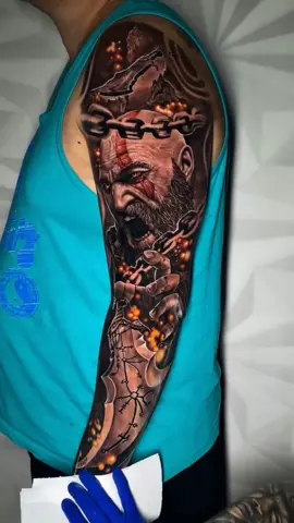 Tatuagem pra você se inspirar 💉 #godofwar #tattoogodofwar #godofwarragnarok #godofwar4 #godofwar3 #gow #fechamentodebraço  #tattooartist #tatuagem #tatuagembrasil #ideiastattoo #tattooideias