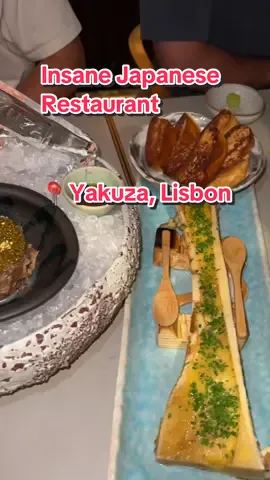 This dry aged toro tartare with caviar, gold flakes, and bone marrow is easily one of the craziest dishes in the world.  📍Yakuza, Lisbon  #sushi #japanesefood #japanesecuisine #tuna #toro #bluefintuna #sushitok #sushitiktok #lambchops #wagyubeef #lisbon #portugal #lisbonfood #lisbonrestaurants #kingcrab #tunatartare #truffle #lobster #sashimi #nigiri #seafood #jacksdiningroom 