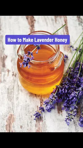 How to nake lavended honey.  Great for making drinks, baking or served wity cheese!  😋  #lavender #honey #lavenderhoney #lavenderflavour #lavenderbaking #flavouredhoney #