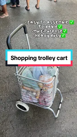 Matibay ba?🤔 #fyp #shoppingtrolley #trolleycart #grocerycart #tiktokfindsph #budolfinds 
