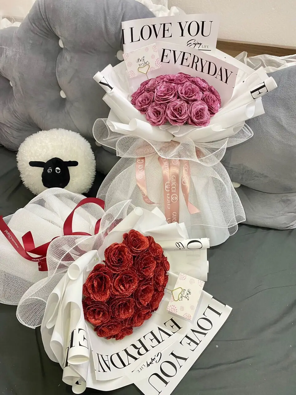 Mẫu best seller nhà em Nga, 20 bông nhũ xinhhh#hoasapthom #hoasap #20_10 