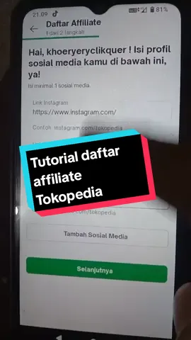 Tutorial cara daftar toko pedia affiliate ,simak sampai habis ya guys 👌#caradaftartokopediaafiliate  #tutorialdaftartokopediaafiliate #caradaftartiktokaffiliate #tokopediaafiliate #tutorial #tutorialdaftarafiliatetokopedia #tutorialdaftaraffiliate #tutorialdaftartiktokaffiliateprogram 
