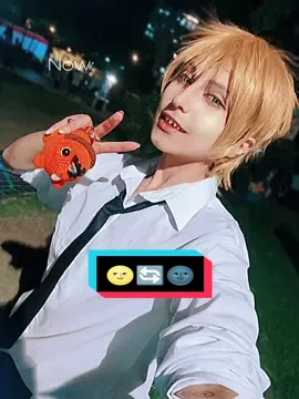 Trend antiguo pero tenía que 🤙😶 Amé la Pochita toda chikita~🧡  #CapCut #denji #chainsawman #denjicosplay 