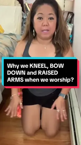 Why we #kneeldown #bowdown #raisedarms when we #worhip  ??  We always do it but do u know the meaning if this actions?? 🧐🧐 #praiseandworship #devotion  #walkwithfaith #walkwithfaithwithjenie 