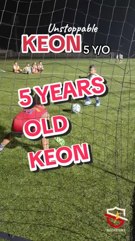 This is Keon, our Mr. Pure Energy. ⚽️ He's only 5 years old but he is unstoppable! 💯⚽️💪 #bebetterbytheday #quickstrikefootball  #football  #kidsfootball #footballphilippines 