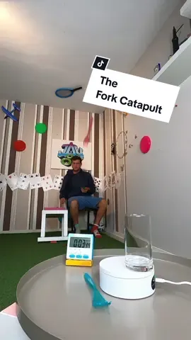 The Fork Catapult 🤯 #trickshot #entertainment 