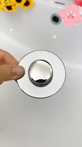 With the anti-odor and anti-blocking washbasin bouncing filter plug, you are no longer afraid of things blocking the sewer #good things at home #filter plug