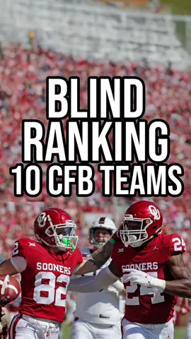 Blind ranking 10 college football teams from best to worst #CollegeFootball #cfb #pennstate #georgia  @Backseat Coach 