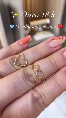 ✨Ouro 18k - Sucesso de vendas Anéis em ouro 18 k , coração e infinito ❤️♾️ Qual seu favorito ? Conta pra nós nos comentários 👇🏻 📍 Atacado e Varejo  📨 Envio para todo Brasil e Exterior  📞 Atendimento via WhatsApp   (62 ) 99452-1516 (62 ) 99516-1042 (62 ) 99563-2439 Link na Bio do Instagram  #ouro18k #ouro18k750 #itapuranga #vendasonline #roraima  #aneisemouro18k  #acre #rondônia #manaus 