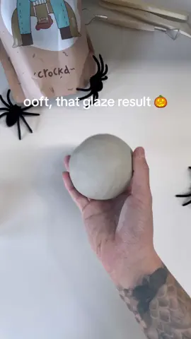 Spooky Season 🎃 how good does this look once fired and glazed? 🤯 Always obsessed with what @paxxyandflora does with the crockd pottery kit. 🙏 #underglaze #glaze #ceramics #pottery #clay #craft #craftdiy #diycraft 