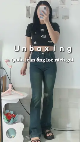 Quần đẹp mê li lun 😍 #unboxing #review #TikTokFashion #reviewquanao #xh #xuhuong #mubaohiem #quanjean #quanjeanongloe #hackdang 