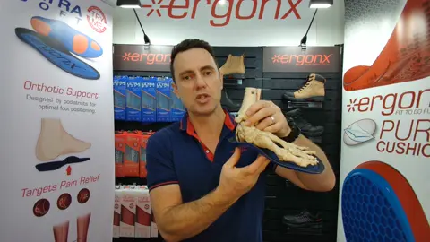 Orthotic Insoles To Treat Arch Pain - When we support our arches they strain the feet and heels less  - #docpods #ergonx #foot #feet #podiatry #podiatrist #australia #orthoticinsoles #orthotics #workboots #archsupport