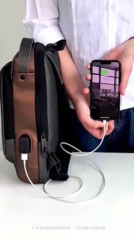 New BRO6 RhinoJr Men Anti-theft Lock Sling Bag Fashion Chest Pack Waterproof USB Crossbody Bag Only RM33.46! #antitheftbag #chestbagformen #chestbagwaterproof #begdadalelaki #crossbodybag 