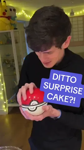 My Wife ran out if cake mix and made a Ditto Dessert for my birthday 😅 This was way better and tasted so good! 😍  Great use of the pokeball bowl we got at the  Pokemon cafe! #pokemon #ditto #pokemoncake #pokemonfood #pokeball #pokemonjapan #pokemoncafe #pikachu #pokemontiktok 