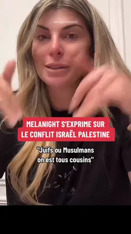 L’influenceuse Melanight ne veut pas prendre partie au conflit Palestine - Israël #guerre #conflit #palestine #israel #CapCut #paix #gaza 