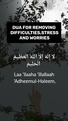 DUA_FOR_REMOVING_ DIFFICULTIES,STRESS_AND _WORRIES#duadhik #@duadhik #Powerful_Dua #dua #muslimtiktok #islamic_video 