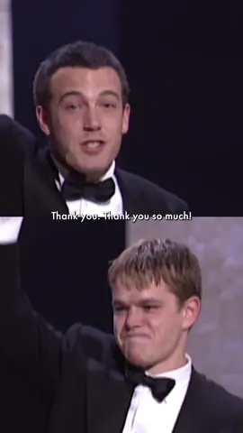Happy Birthday, Matt Damon! 🎉 May your smile today rival the one you wore when you took home the Best Original Screenplay Oscar 25 years ago.  Matt Damon and Ben Affleck accepted the Oscar for Original Screenplay ('Good Will Hunting') at the 70th Academy Awards in 1998.  'Good Will Hunting' also won for Actor in a Supporting Role (Robin Williams) and received nominations for Actor in a Leading Role (Matt Damon), Actress in a Supporting Role (Minnie Driver), Directing (Gus Van Sant), Film Editing (Pietro Scalia), Original Dramatic Score (Danny Elfman), Original Song (