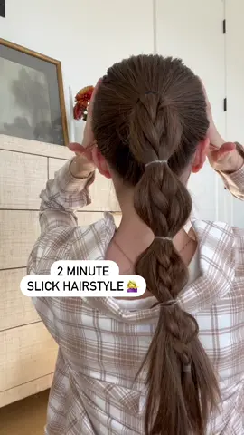 i give u slick back bubble braid #hairstyletutorial #slickponytail #hairtutorialsvideo #2minutehairstyle #easyhairstyles 