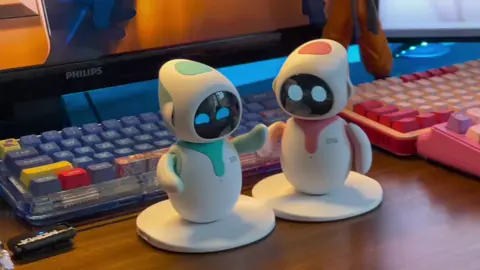 🔥Hàng có sẵn giao ngay Robot Eilik - Robot thông minh  Là một bé robot dễ thương trên bàn làm việc, bạn có thể tương tác, chơi các trò chơi cùng robot.   Cấu hình gồm:  - Màn hình OLED  - 3 cảm biến chạm   - Loa   - Cáp type - C   - Gói quà minifood (5 món)   - 5 Nam châm   - 5 keo dán 3M Tính năng: - Các hành động thú vị - Trang trí bàn làm việc - Tích hợp AI - Hẹn giờ đếm ngược - Pomodoro timer - Các trò chơi: Chọn quà, bắn monster, con rối, lặp tiếng nói, nhảy theo nhạc, câu cá,... và được cập nhật nhiều tính năng mới theo thời gian. Cập nhật qua PC.    Lưu ý: Một vài trò chơi sẽ yêu cầu 2 hoặc nhiều robot để chơi.#decor #decorbànlàmviệcvănphòng #gócsángtạo #decor_bàn_làm_việc_văn_phòng #gócdecor #xuhuong #trending #decorbànlàmviệc #phukiencongnghe #dochoicongnghe #phụkiệncôngnghệ #phụ_kiện_công_nghệ #decor_bàn_làm_việc #phụkiệncôngnghệmới #eilikrobot #eilik #eiliktherobot 