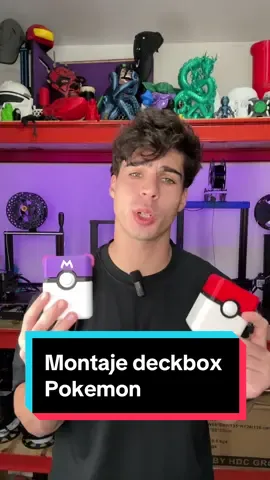 Montaje Deckbox pokemon impresas en 3D #3dprint #pokemon #pokeball #impresion3d 