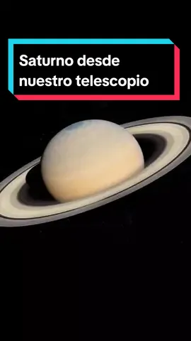 Saturno desde un telescopio Meade de 16 pulgadas. Es importante tomar en cuenta que la cámara reduce un poco la calidad de como realmente se ve. #cienciaentiktok #AprendeEnTikTok #universo #ciencia #astronomia 