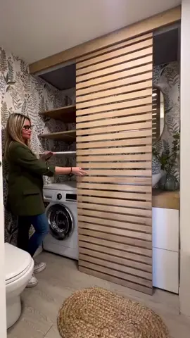Beautiful hidden laundry room 🤩♥️ #laundry #laundryroom #laundryroomideas #laundryroomorganization #bathroom #organizedbathroom #homedecor #hiddenlaundry #hiddenlaundryroom #secretroom @Decorbymaggie 