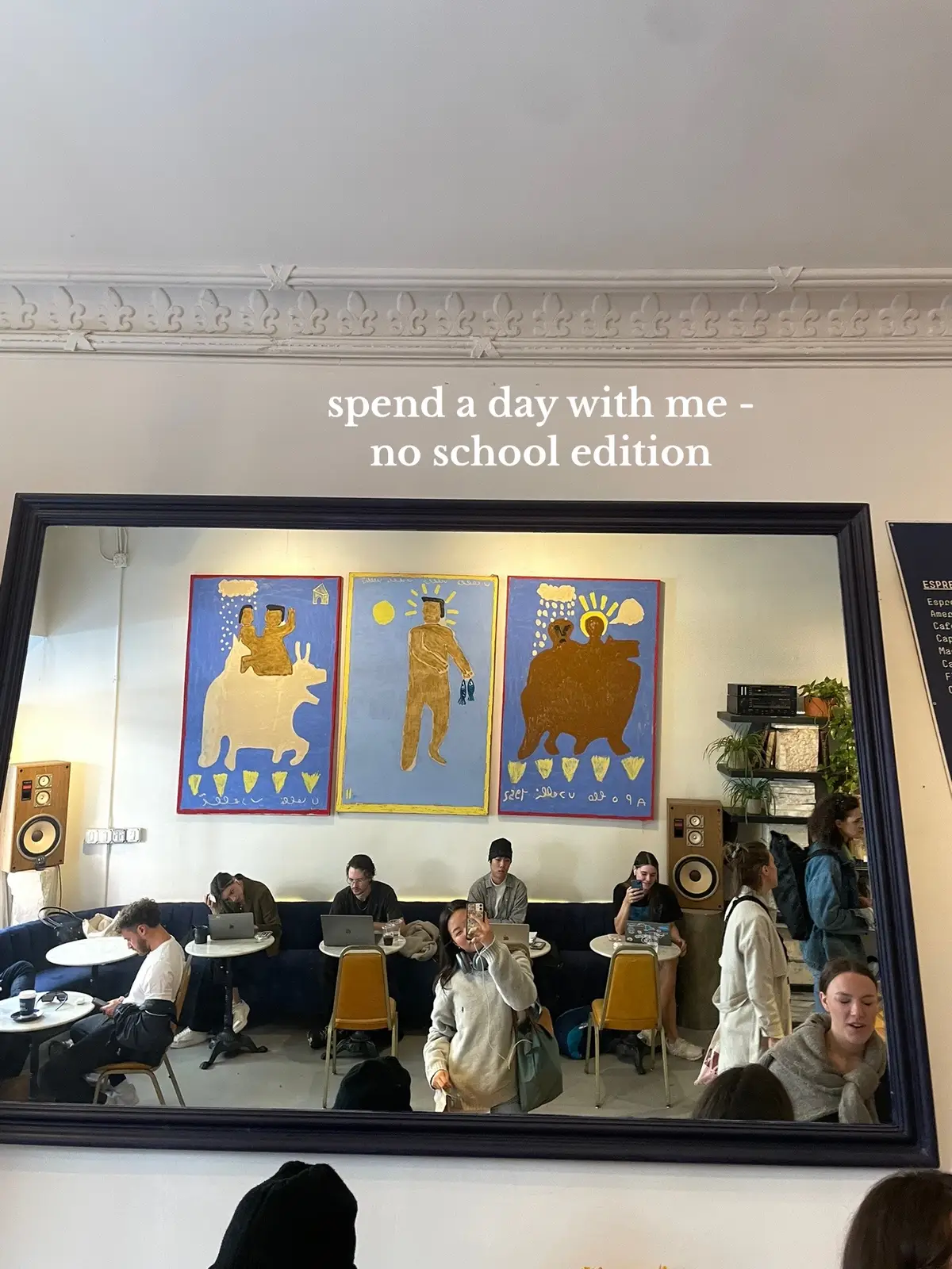 today was so cutesy #october #dayinthelife #fyp #foryou #pinterest #pilates #soho #cafe #collegeapps 