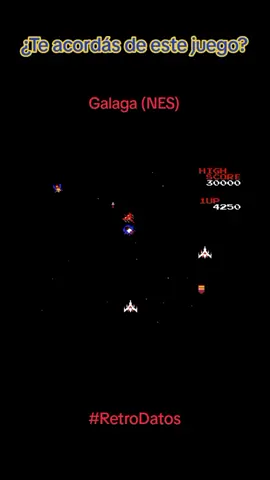 Galaga un clasico intergalatico, estoy seguro que mucho conocian el truco de la nave doble. #retrodatos #galaganes #galaga #nes #parati #nesnostalgia 