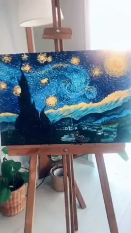 I dreamed of painting, so I drew a dream 🌌 #namiartist #acrylicpainting #aesthetic #art #fyp #fypシ #fanart #xuhuong #speedpainting 