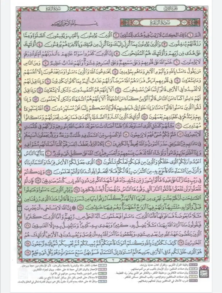 سورة البقرة كامله مصحف القيام (التهجد) #سورة_البقرة #مصحف_القيام_والتهجد_ورق_ملون 