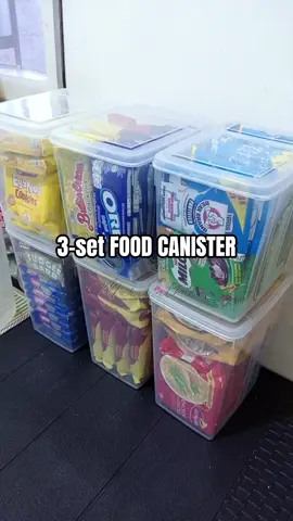 Recommended lalo na sa mga may tindahan dyarn✨🤗 #kliptopcanister #3pcs #canister #set #foodstorage #foodorganizer #foodcontainer #tiktokfinds #fyp 