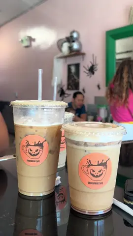 my two favorite things!! coffee + spooky season 🧡👻