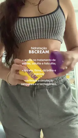 Hidratação PRÉ TREINO que eu amo 💜 @bumbumcream @belezabrasileirabr CUPOM TINANUNES