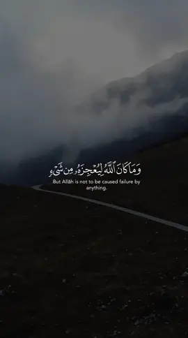 #وماكان_الله_ليعجزه_من_شيئا #fy #fyp #fypシ 