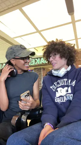 met this really cute girl in the cleveland airport!!