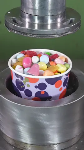 Crushing a Candy Bucket with Worm Maker! 🍭🤯 #WormMaker #CandyCrush #Satisfying #asmr 