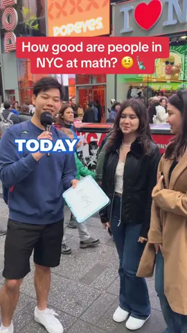 How good are poeple in NYC at math? 🗽📚 #nyc #streetinterview #streetinterviews #timesquare #newyorkcity #math #school #higschool 