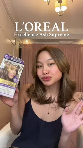 Hair color tutorial using #LOrealPH ‘s Exellence Ash Supreme in MATT ASH !!Legit feels like I’m fresh out of a salon #WorthIt #hairstyletutorial #haircolor 